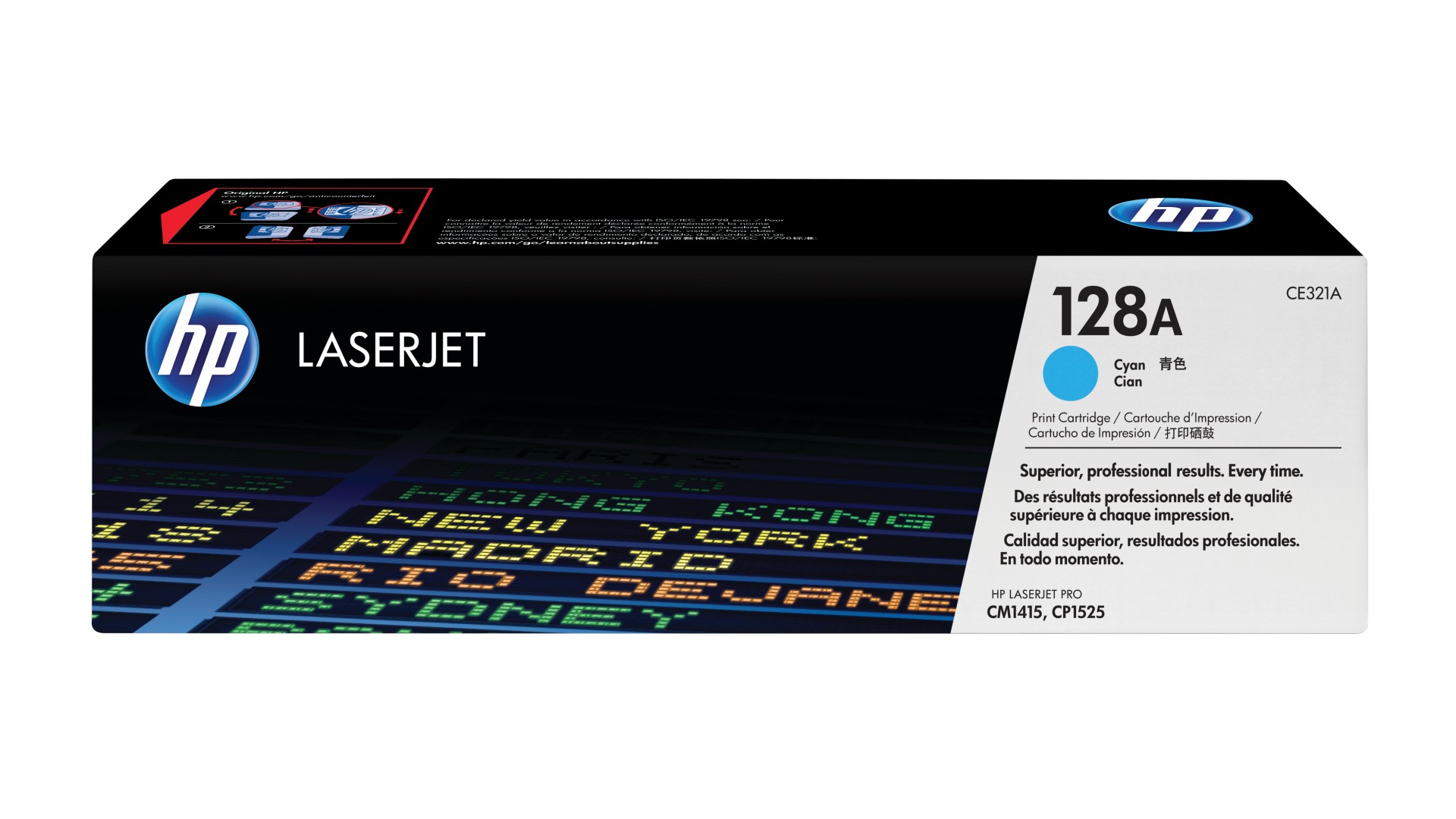 HP 128A - Cartouche d'impression Cyan - 1 300 pages
