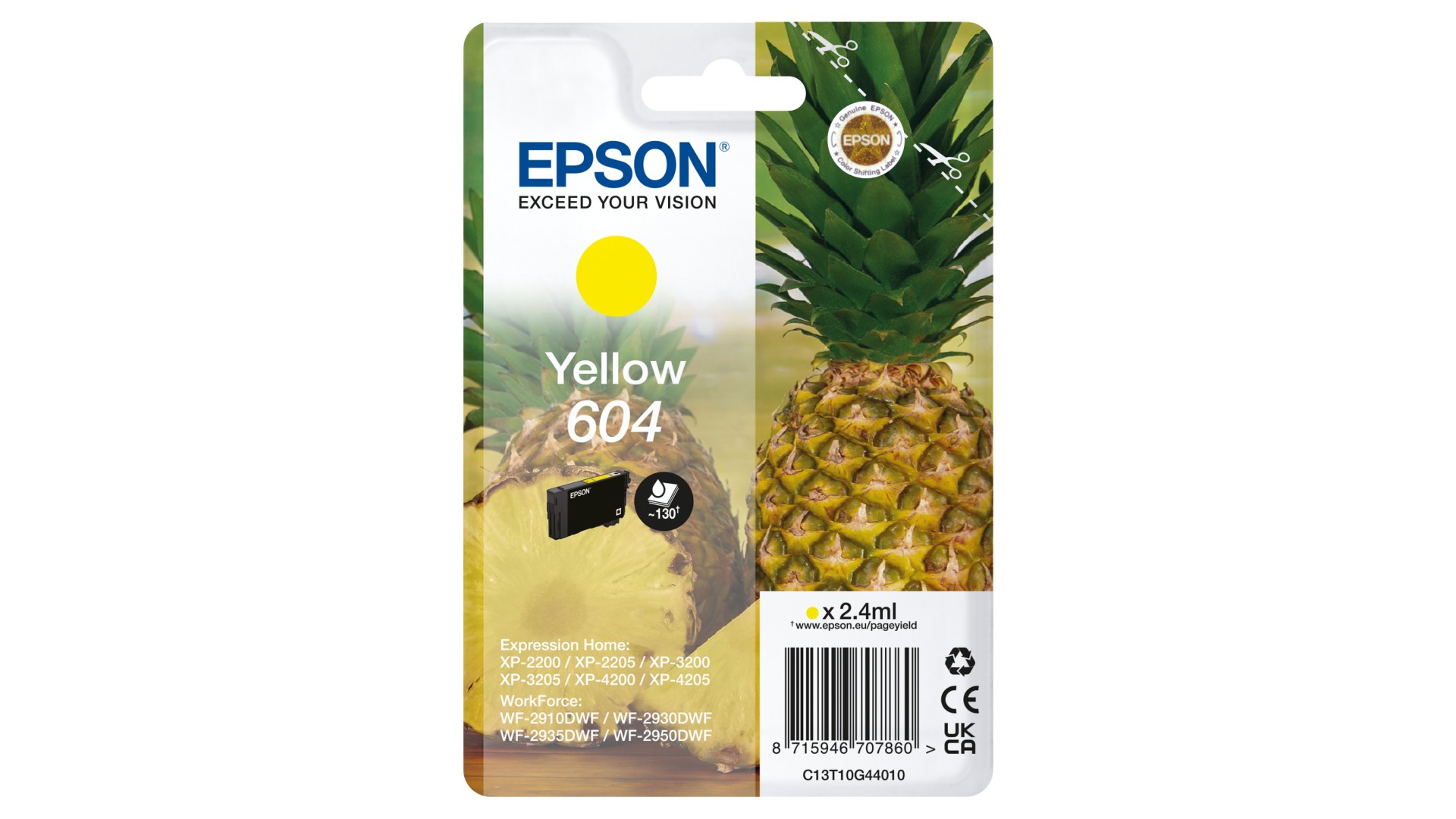EPSON CRT 604 Ananas Yellow Blister