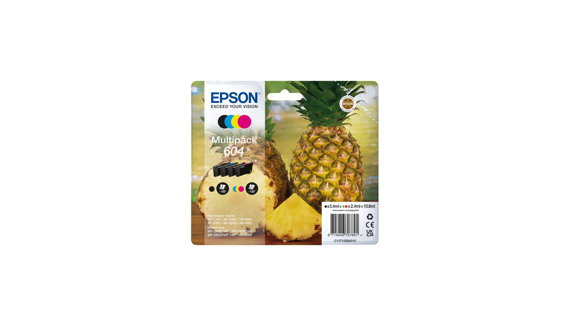 Epson 604 Multipack - Pack de 4 - noir, jaune, cyan