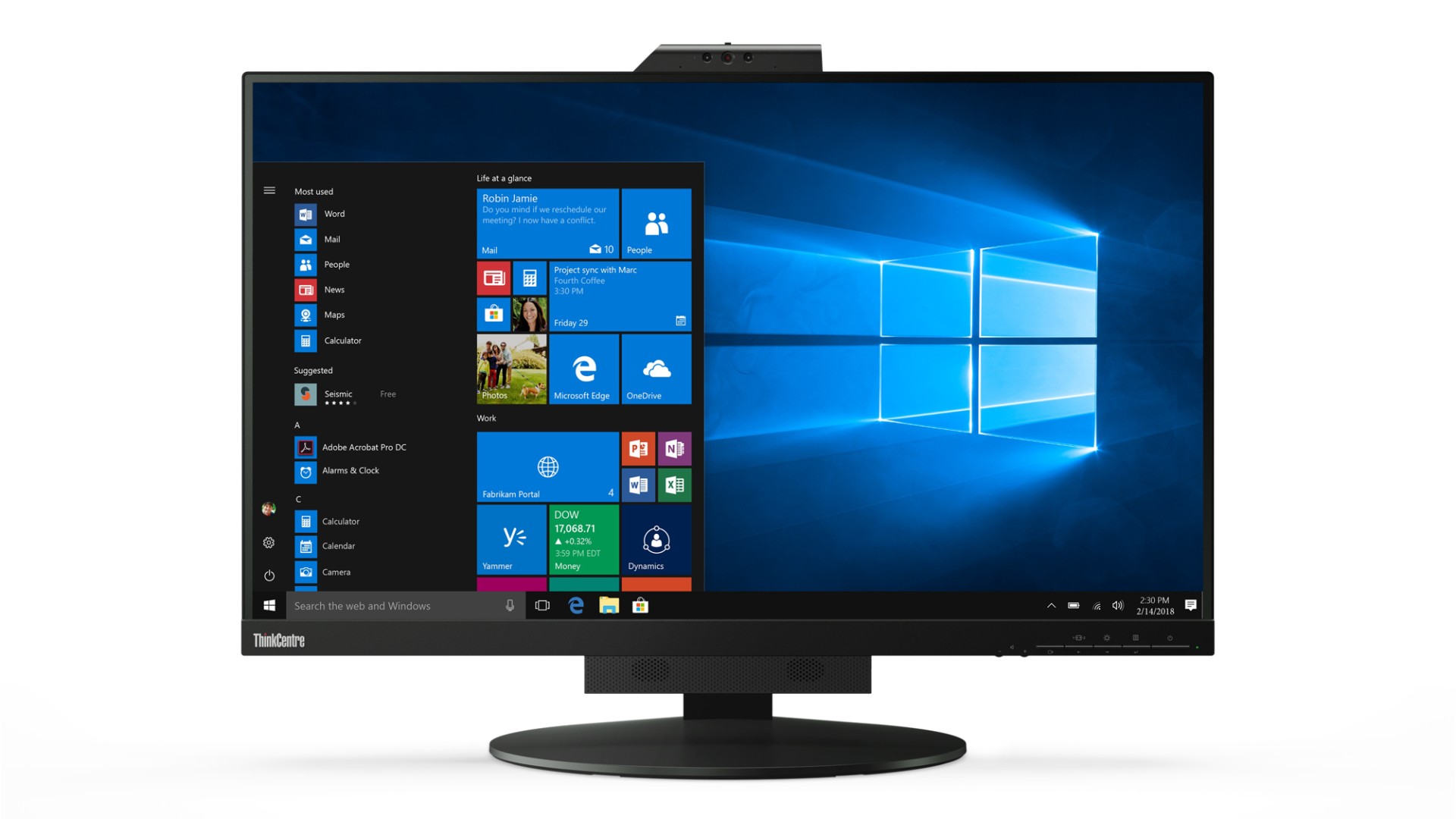 ThinkVision TINY 27 Gen5 NON Touch 27-inch Monitor - HP WebCam