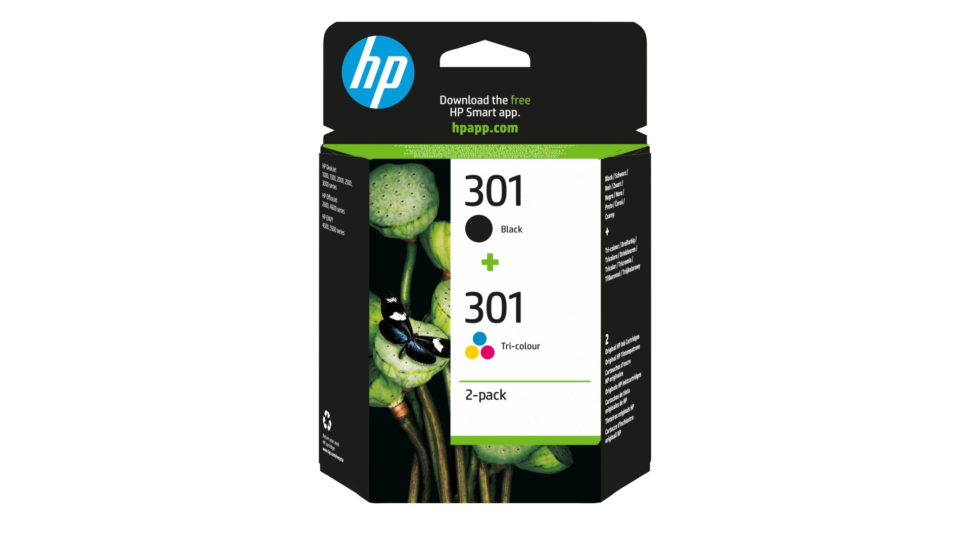 CRT HP301 - Pack Combo HP 301 Noire + HP 301 Couleur
