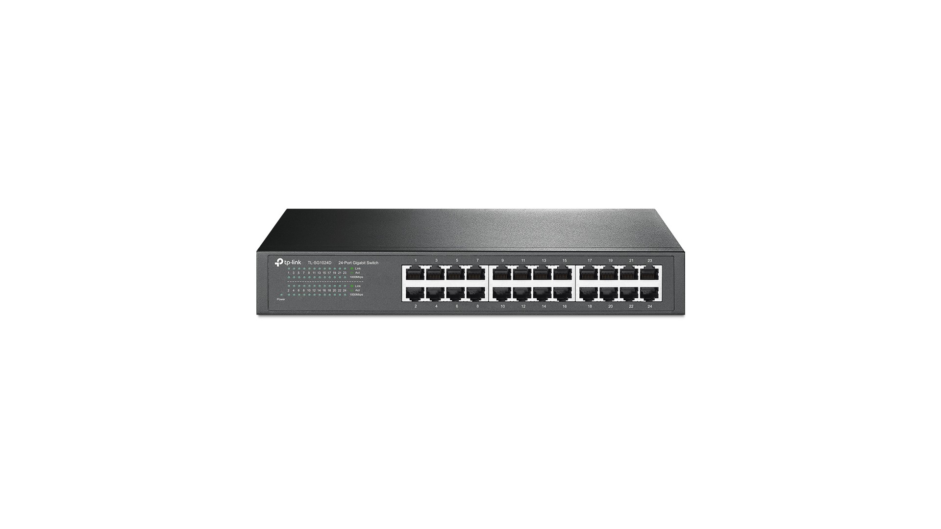 SWITCH 24 ports 10/100/1000 de bureau, Montable/rack