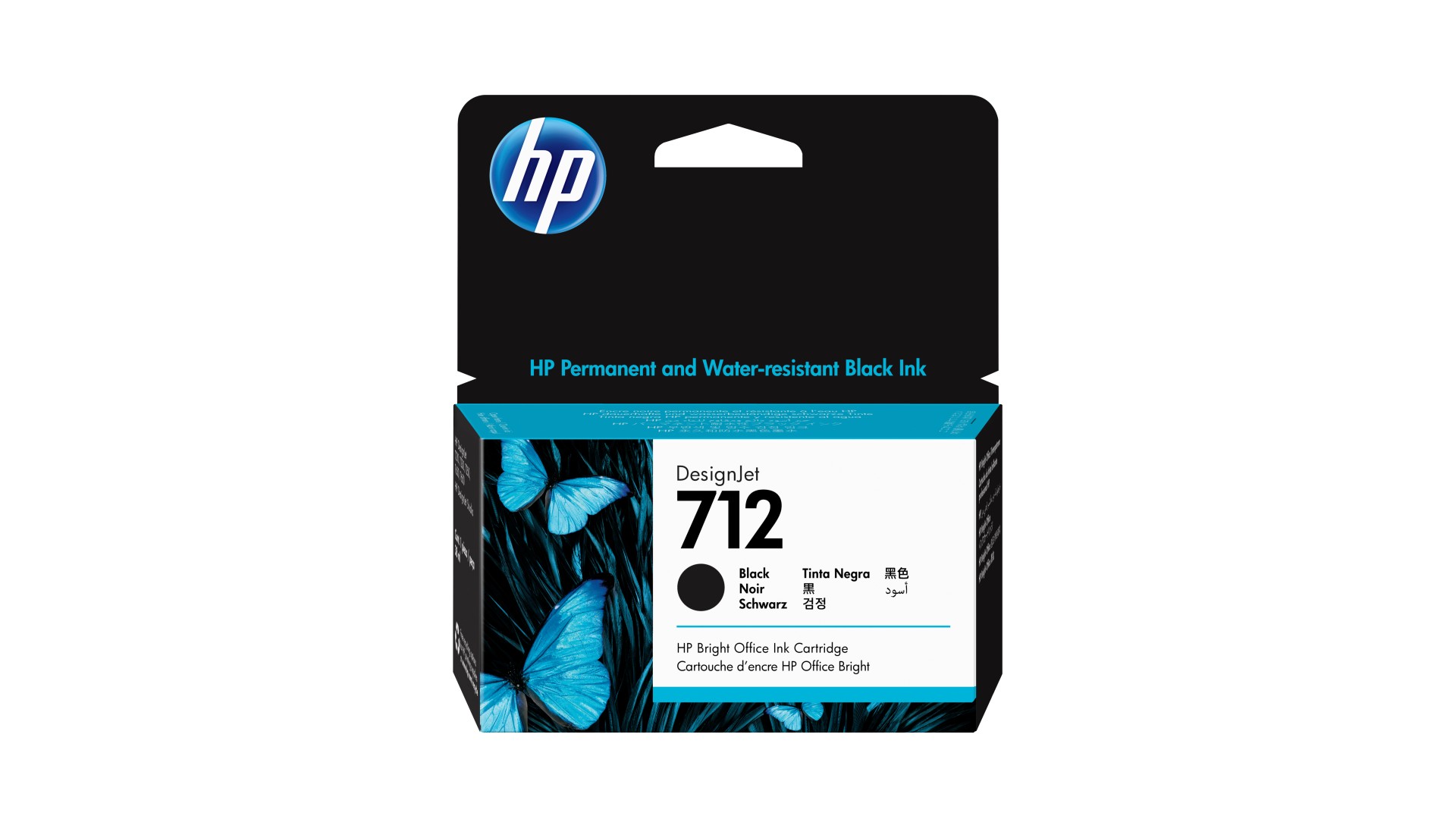 CRT HP 712 38-ml Black DesignJet Ink Cartridge